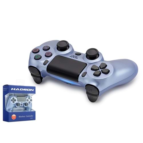 HADRON HD323C Bluetooth GamePad Oyun Kolu PS4 Uyumlu DoubleShock 4 Metalik Mavi
