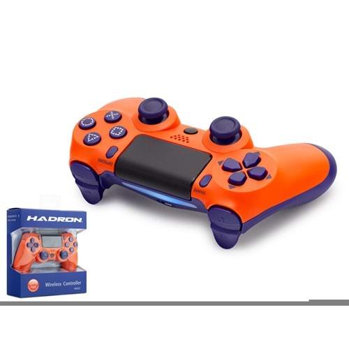 HADRON HD323H Bluetooth GamePad Oyun Kolu PS4 Uyumlu DoubleShock 4 Turuncu Lacivert