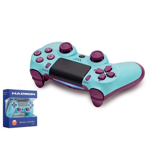 HADRON HD323N Bluetooth GamePad Oyun Kolu PS4 Uyumlu DoubleShock 4 Turkuaz Mor
