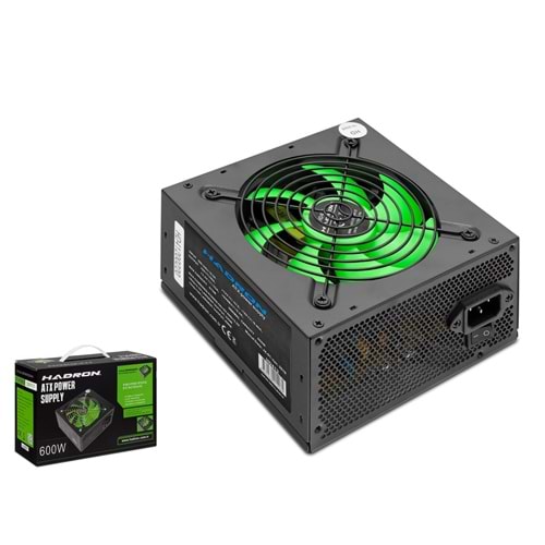 HADRON HD413 PC Power Supply Güç Kaynağı 600W 12 cm Fan ATX Siyah