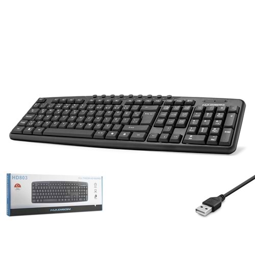 HADRON HD803 Multimedya Klavye Siyah