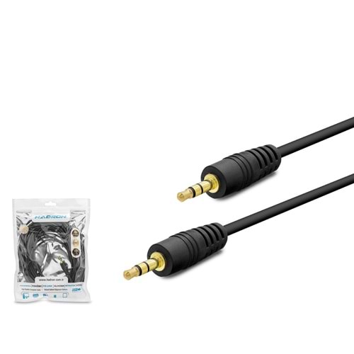 HADRON HDX1018 3.5 mm TRS AUX Kablosu 10 m Siyah