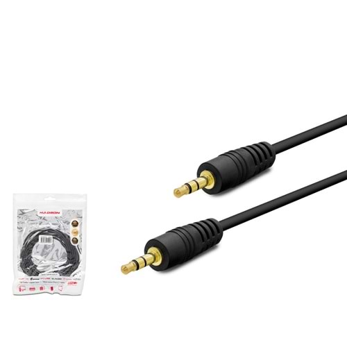 HADRON HDX1046 3.5 mm TRS AUX Kablosu 5 m Siyah
