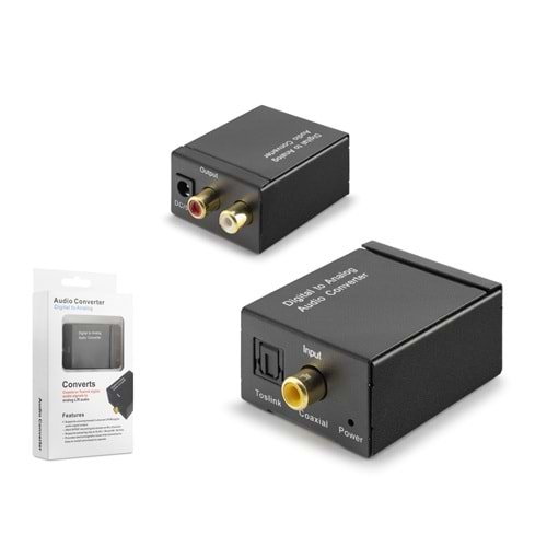 HADRON HDX1300 Dijital to Analog Ses Dönüştürücü Siyah