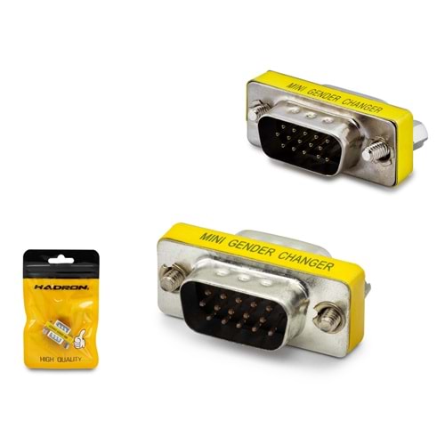 HADRON HDX1330 VGA Gender Changer Birleştirici Adaptör Gümüş