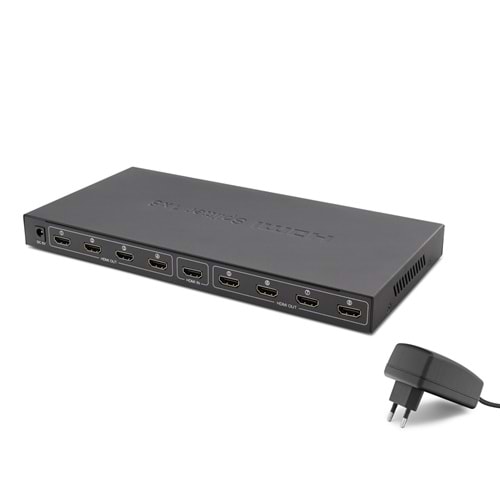 HADRON HDX1332 HDMI Splitter 4K 1 Giriş 8 Çıkış Siyah