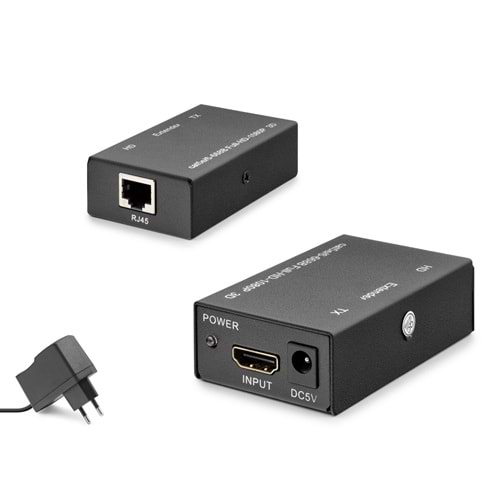 HADRON HDX1342 HDMI Extender 1080p 60 Hz 60 m Siyah