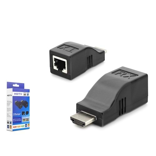 HADRON HDX1359 HDMI Mini Extender 4K 30 m Siyah