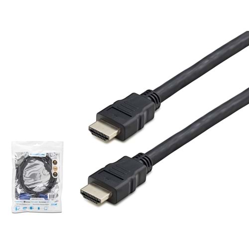 HADRON HDX2018 HDMI Kablo OD 7.8 mm 10 m Siyah