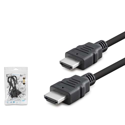 HADRON HDX2027 HDMI Kablo OD 7.0 mm 0.5 m Siyah