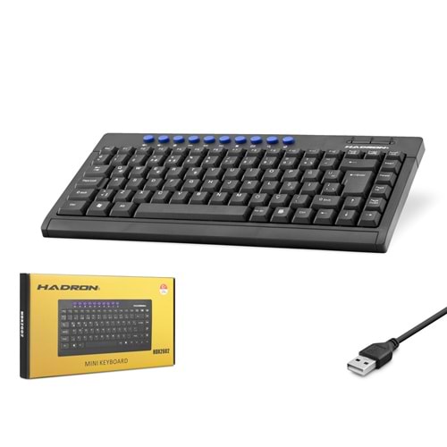 HADRON HDX2602 Multimedya Mini Klavye Siyah