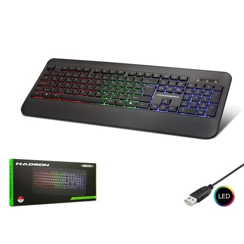 HADRON HDX2607 Gaming Klavye Rainbow LED 105 Tuş Siyah
