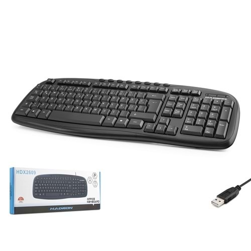 HADRON HDX2609 Multimedya Klavye Siyah