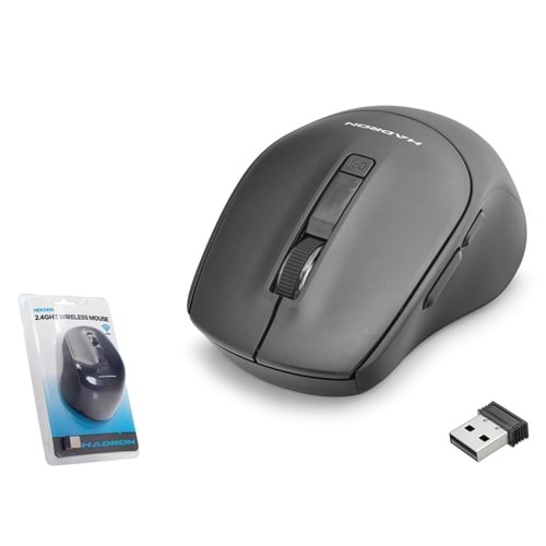 HADRON HDX3408 Kablosuz Mouse 2.4 GHz 1600 DPI Siyah