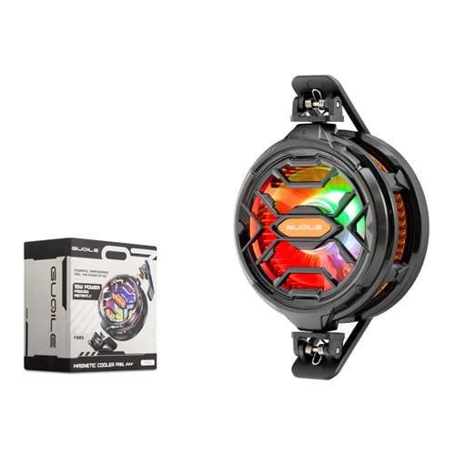 HADRON HDX4382 Manyetik Klipsli MagSafe Uyumlu Telefon Tablet Soğutucu Fan 15W RGB Siyah