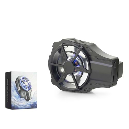 HADRON HDX4388 Klipsli Bataryalı Telefon Soğutucu Fan LED Siyah