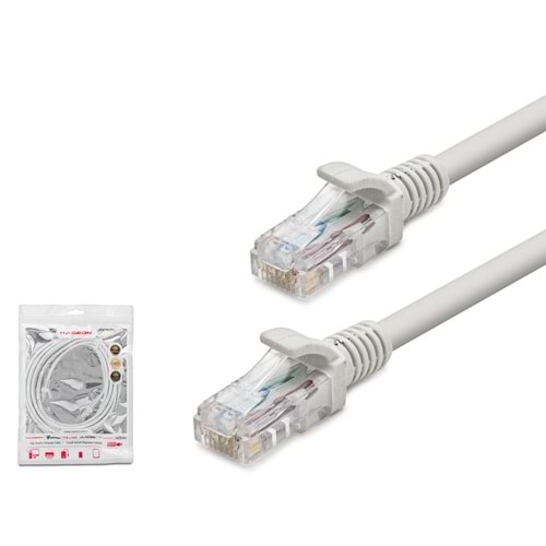 HADRON HDX5003 Cat6 Ethernet Patch Kablosu 1 Gbps 250 MHz 20 m Beyaz