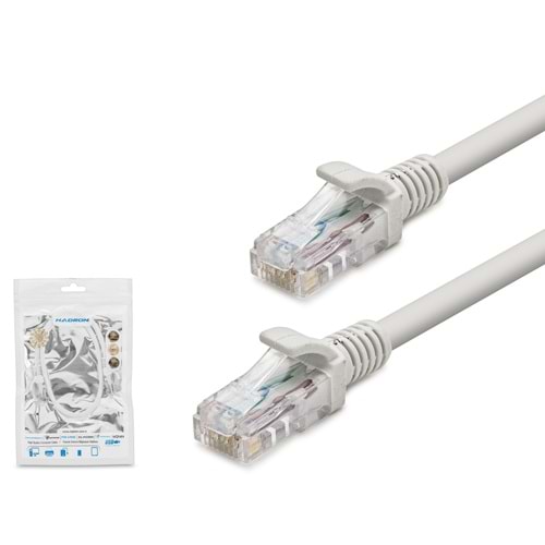 HADRON HDX5029 Cat6 Ethernet Patch Kablosu 1 Gbps 250 MHz 50 cm Gri