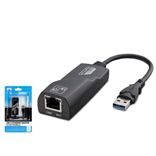 HADRON HDX5265 USB 3.0 Ethernet Adaptör Gigabit Siyah
