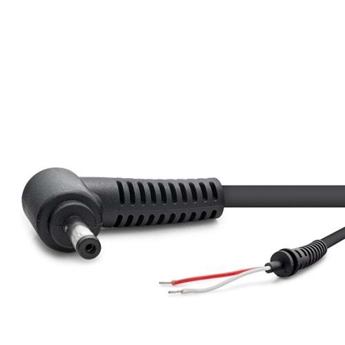 HADRON HDX5516 Laptop Adaptör DC Jack Kablosu 4.0x1.35 mm L Tip 1.2 m 90W Siyah