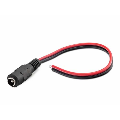 HADRON HDX5528 DC Power Jack Kablosu 5.5x2.5 mm 26 cm Siyah