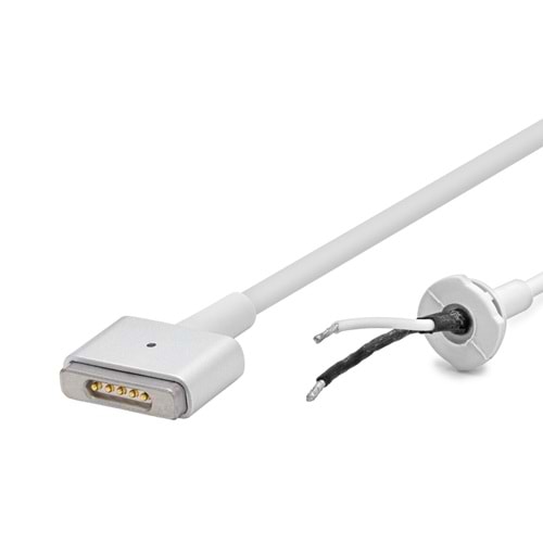 HADRON HDX5542 Laptop Adaptör DC Jack Kablosu MacBook T Tip 1.2 m 60W Beyaz