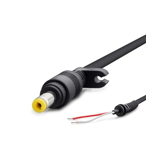 HADRON HDX5546 Laptop Adaptör DC Jack Kablosu 4.8x1.7 mm 1.2 m 90W Siyah