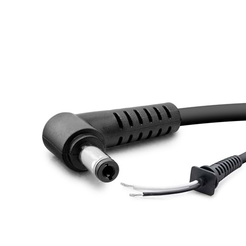 HADRON HDX5563 Laptop Adaptör DC Jack Kablosu 5.5x2.5 mm L Tip 1.2 m 150W Siyah