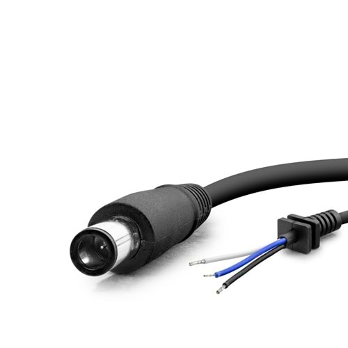 HADRON HDX5564 Laptop Adaptör DC Jack Kablosu 7.4x5.0 mm 3 İletkenli 1.2 m 150W Siyah