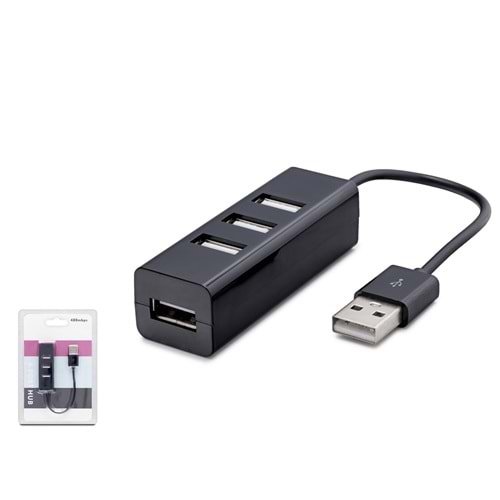 HADRON HDX7014 USB Hub 4 Port 480 Mbps Siyah