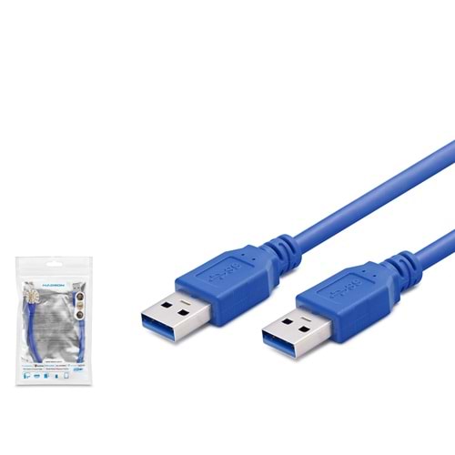 HADRON HDX7504 USB 3.0 HDD Bağlantı Kablosu 30 cm Mavi