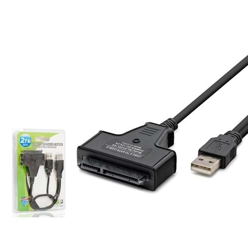 HADRON HDX7516 USB to SATA HDD SSD Dönüştürücü Kablo 2 TB 38 cm Siyah