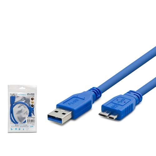 HADRON HDX7518 USB 3.0 Harddisk Kablosu 30 cm Mavi