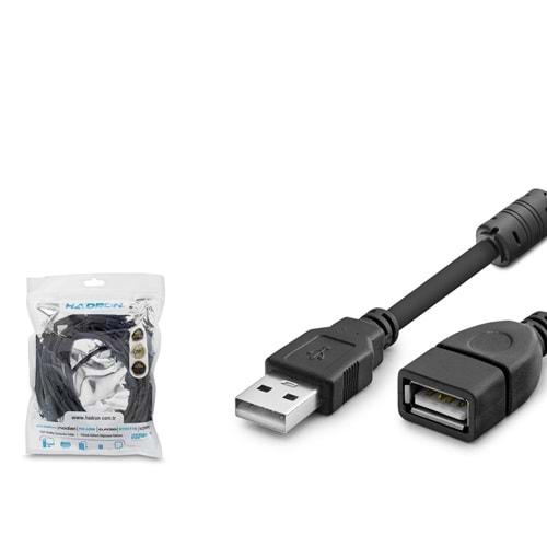 HADRON HDX7542 USB Uzatma Kablosu 3 m Siyah