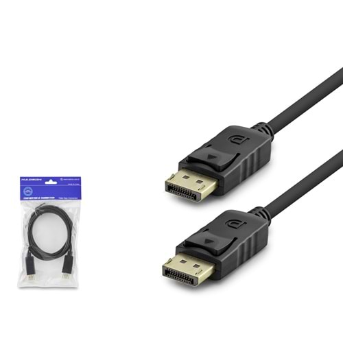 HADRON HDX7765 DisplayPort Görüntü Kablosu 4K 30 Hz 1.8 m Siyah