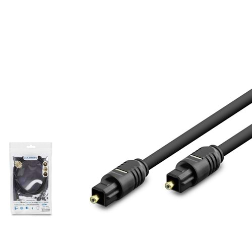 HADRON HDX7805 Toslink Fiber Optik Ses Kablosu 1.5 m Siyah