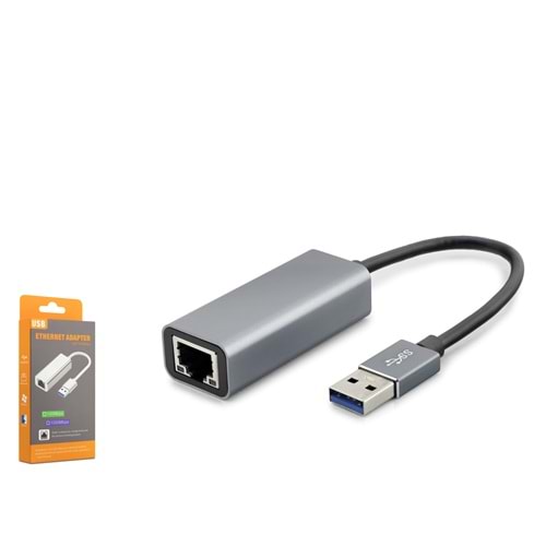 HADRON HDX7851 USB 3.0 Ethernet Adaptör Gigabit Gri