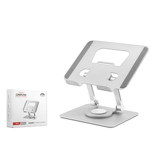 HADRON HDX8020 Laptop ve Tablet Standı 360° Döner Metal 4-13 İnç Gri