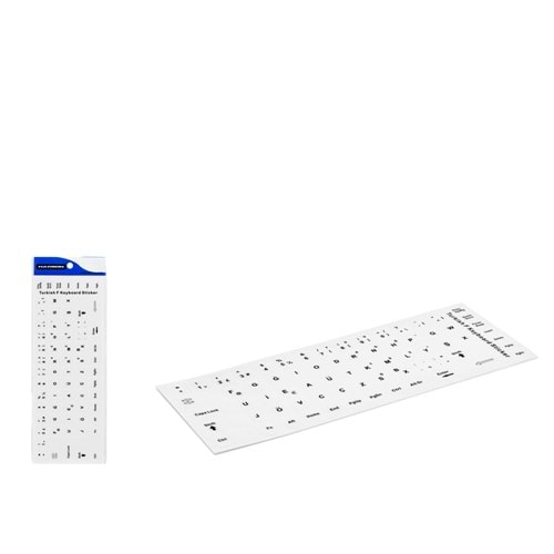 HADRON HDX8254B Klavye Sticker Tuş Takımı Türkçe F Beyaz