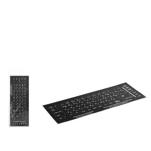 HADRON HDX8258 Klavye Sticker Tuş Takımı Rusça Q Siyah