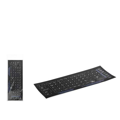 HADRON HDX8259 Klavye Sticker Tuş Takımı Türkçe F Siyah