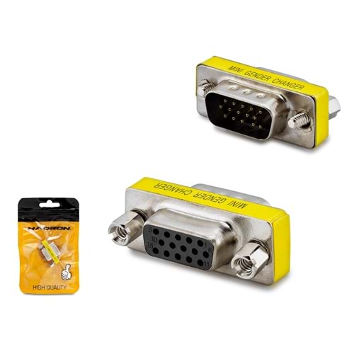 HADRON HN4391 VGA Gender Changer Adaptör Gümüş