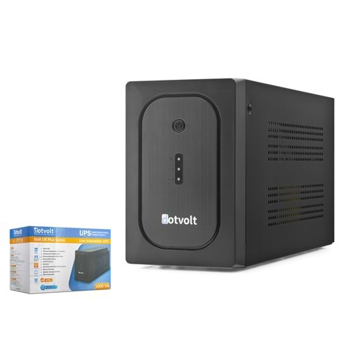 DOTVOLT LN1600 Line Interactive UPS 1600VA 900W AVR 2x12V 9Ah Siyah