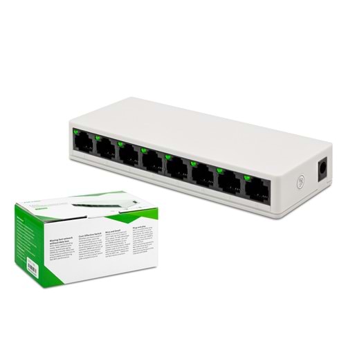 PIXLINK SW08 Ethernet Switch 8 Port 10/100 Mbps Beyaz
