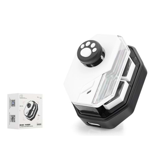 HADRON MB02 Mobil Oyun Joysticki Makro Kombo Bluetooth 5.0 150 mAh Beyaz Siyah