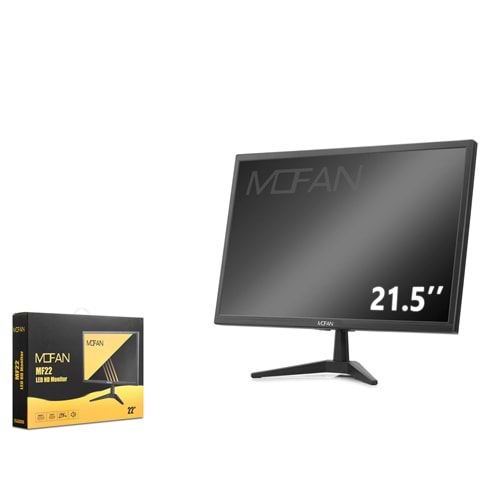MOFAN MF22 21.5 İnç LED Monitör Dahili Hoparlörlü HDMI VGA 75Hz 1680x1050 Siyah