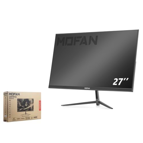 MOFAN MF27G 27 İnç IPS Oyuncu Monitörü 240Hz 0.5ms Full HD HDMI DP FreeSync Siyah
