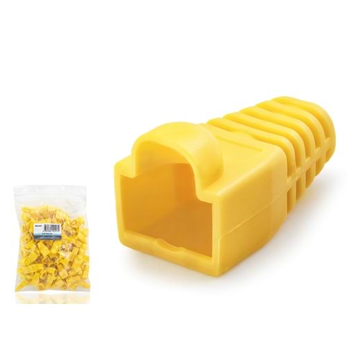NODAR ND2427 RJ45 Konnektör Koruyucu Papuç 100 Adetli Paket Sarı