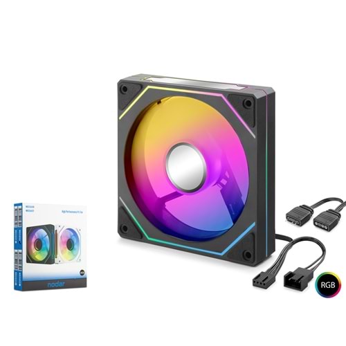 NODAR ND2650 Kasa Fanı ARGB Infinity Mirror 120 mm Siyah