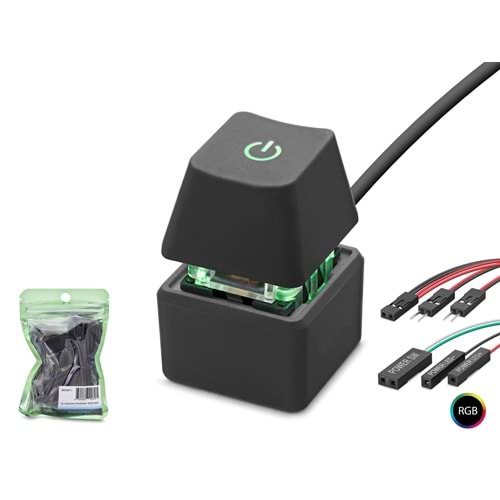 NODAR ND2811 Masaüstü Bilgisayar RGB Power Tuşu Siyah